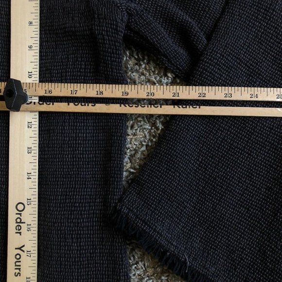 Original Design Sweater Womens Large Gray Wrap Knit Long Sleeve Button Tie Waist - Picture 8 of 12